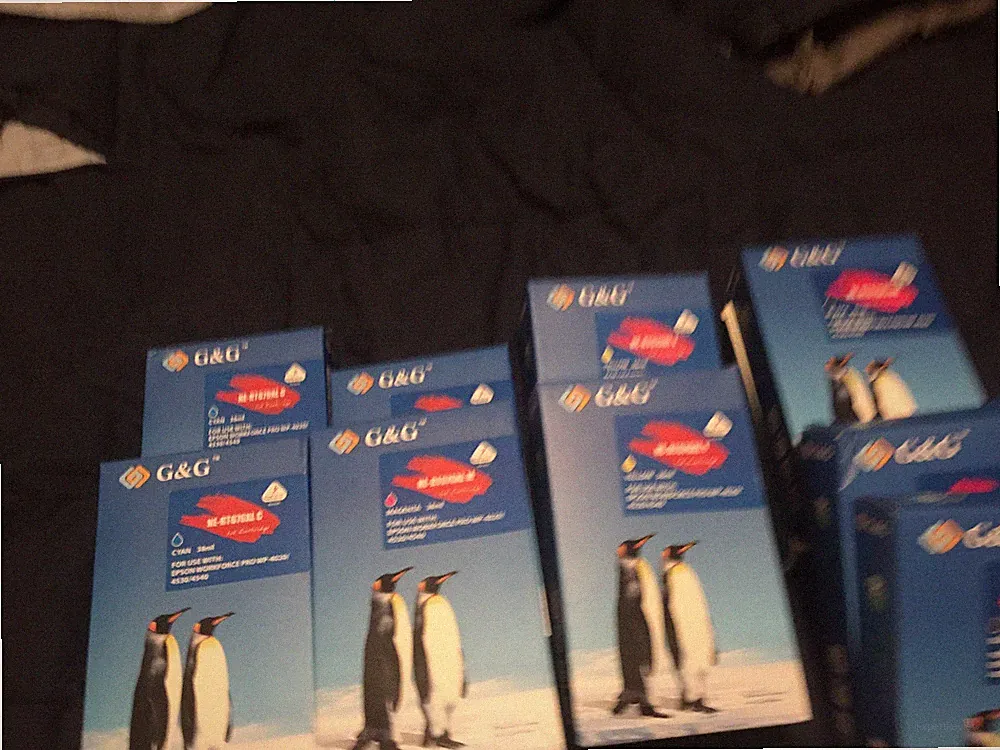 3x G & G Printer Ink Cartridges - Black, Black, Cyan New in Box
