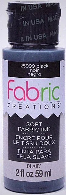 Fabric Ink in Assorted Colors (2-Ounce), Black