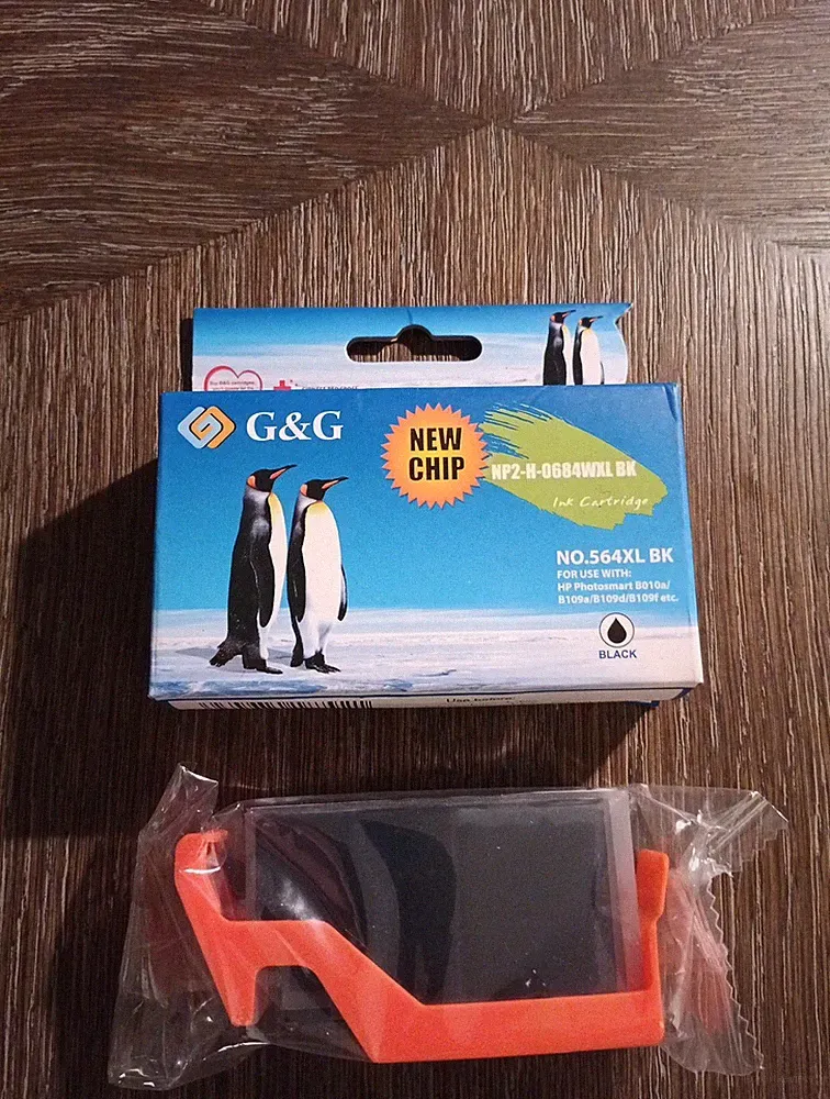 G&G Ink Cartidges, Cyan, Photo Black, Black, HP Np2-H-0684WXL BK .1 Box 2carts