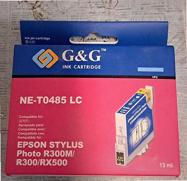 G & G Light Blue Ink Cartridge NE-T0485 LC 13 ml New In Box