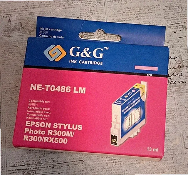 G & G Light Magenta Ink Cartridge NE-T0486 LM 13 ml New In Box