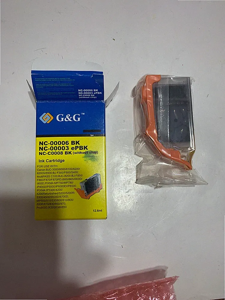 G&G NC-0006 BK Black Ink Cartridge for Canon printer