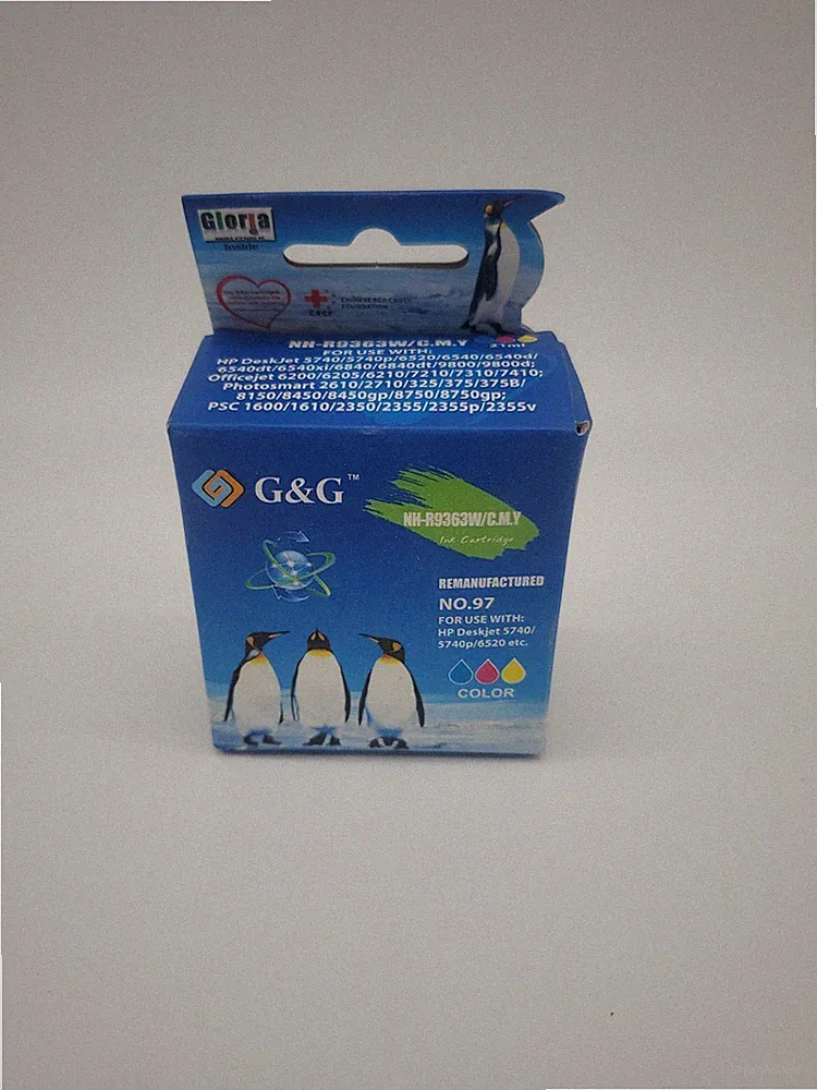 G & G Refurbished NO 97 Ink Cartridges NH-R9363W/C.M.Y For HP Deskjet Printers31