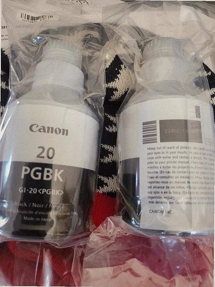 NEW Canon 20 PGBK Black Ink Bottle GI-20 PGBK PIXMA G5020 G6020 G7020