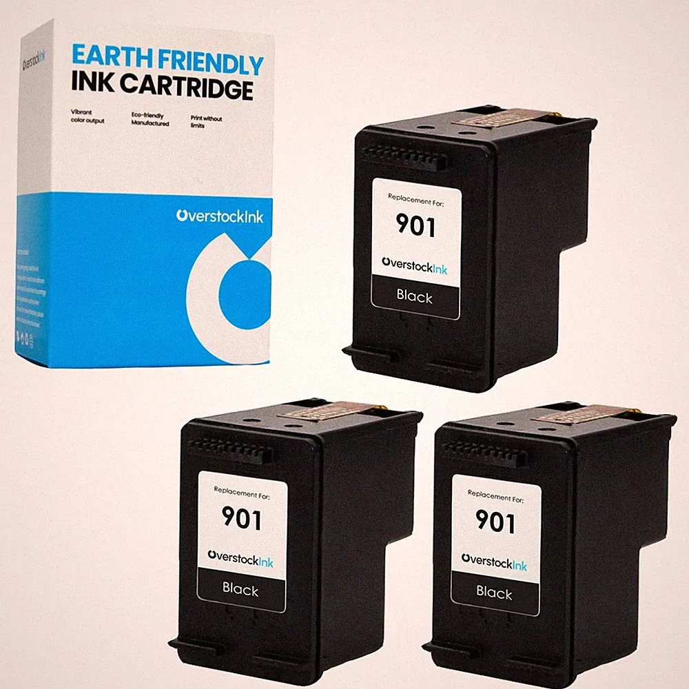OSI 3PK Compatible Printer Ink 901 Cartridge for HP OfficeJet G510a G510g G510n